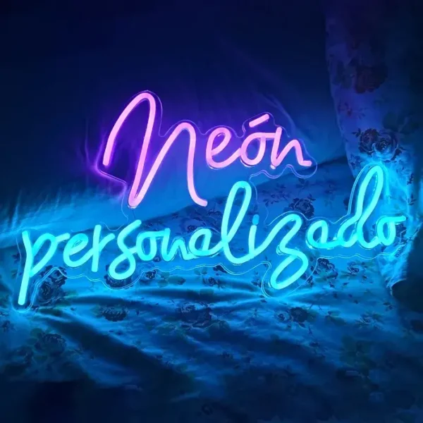 Neón personalizado con texto y color