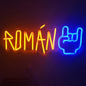 Letrero neón led personalizado Rock & Roll