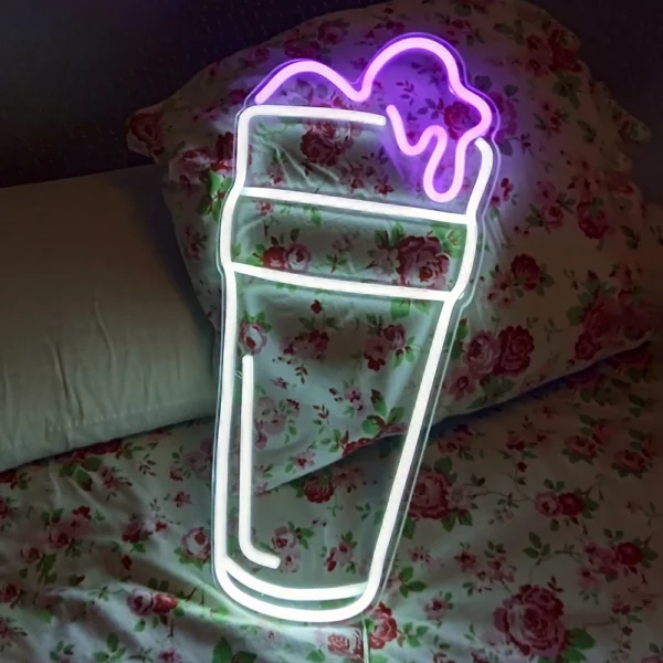 Neón-led personalizado vaso de helado - Imagen 2