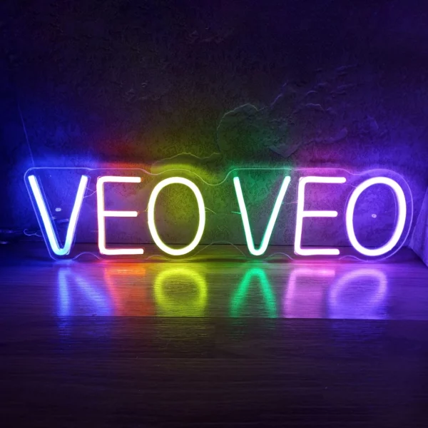 Cartel neón led con logo personalizado