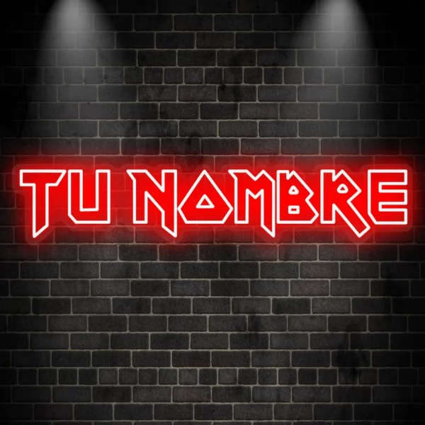 Cartel personalizado con nombre Heavy Iron Maiden - Imagen 2
