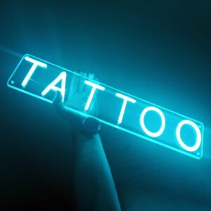 Neón-led personalizado logotipo TATTOO
