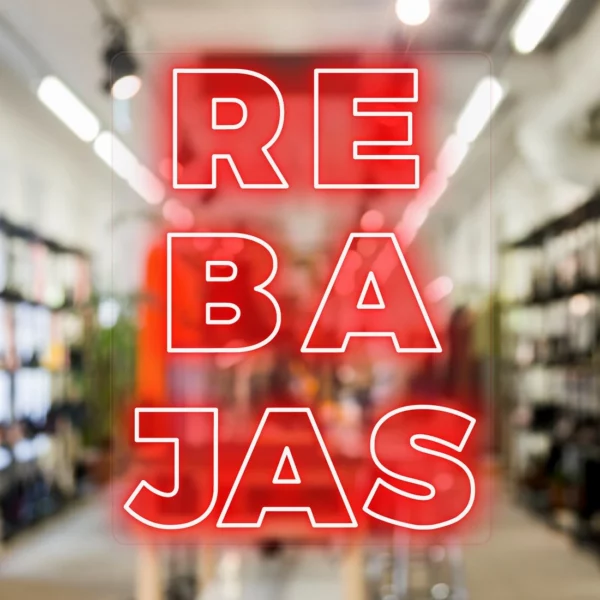 Neón led personalizado cartel REBAJAS - Imagen 2