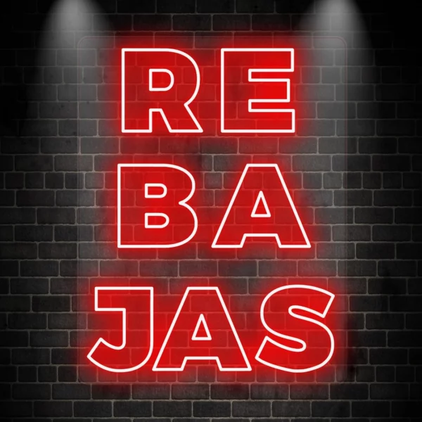 Neón led personalizado cartel REBAJAS
