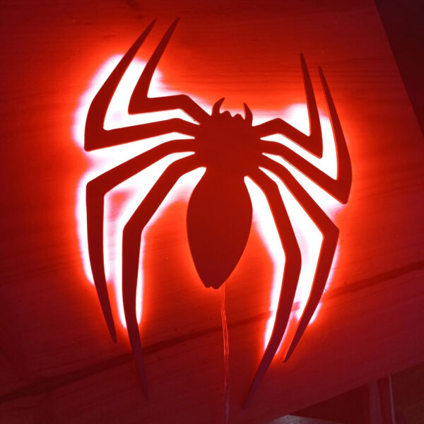 Neón-led Araña inspiración Spider-man - Imagen 2