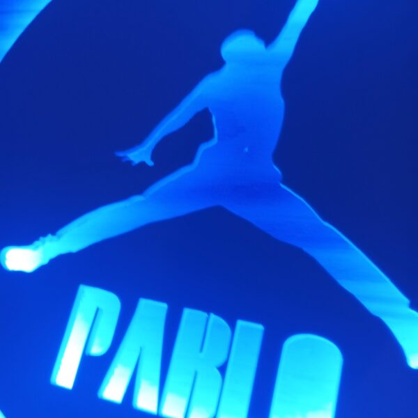 Cartel neón-led nombre jugador baloncesto - Imagen 5