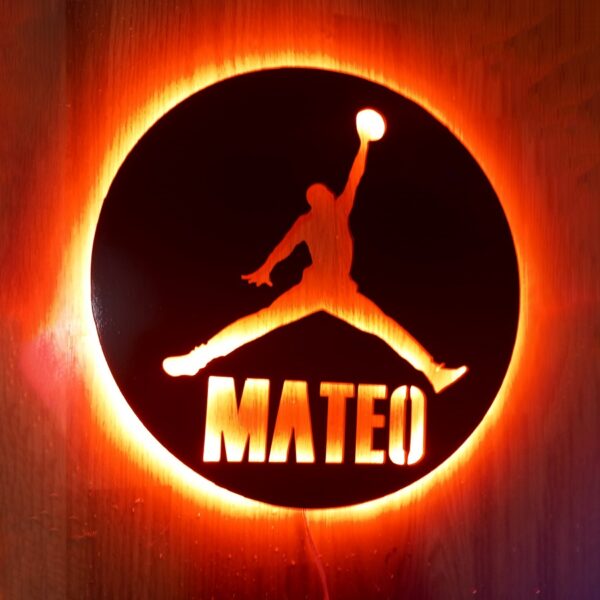 Cartel neón-led nombre jugador baloncesto - Imagen 9