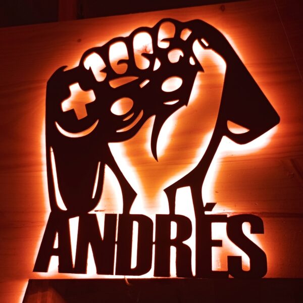 Placa neón-led Gamers mando mano con nombre personalizado - Imagen 10