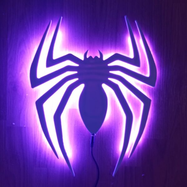Neón-led Araña inspiración Spider-man - Imagen 6