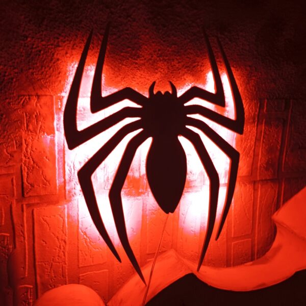 Neón-led Araña inspiración Spider-man - Imagen 5
