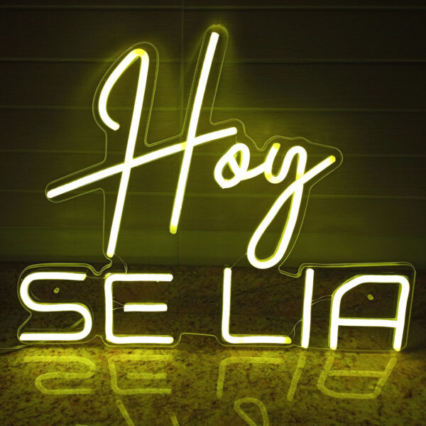 Neón-led personalizado para fiestas HOY SE LIA - Imagen 4