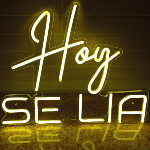 Neón-led personalizado para fiestas HOY SE LIA