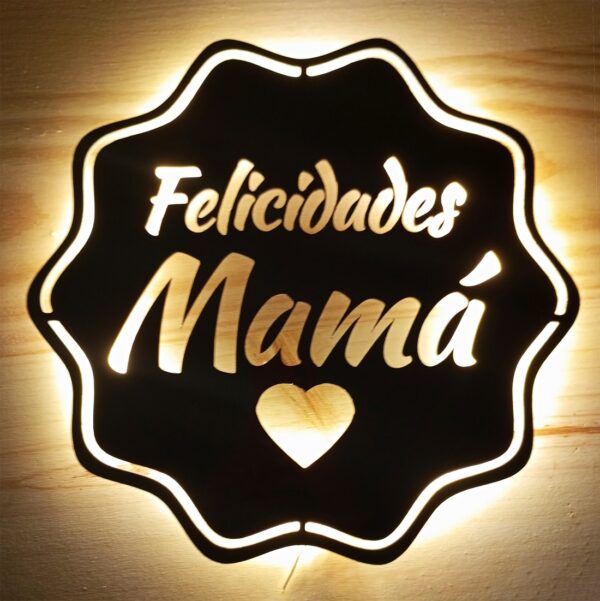 Cartel personalizado nombre día de la Madre con nombre