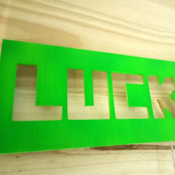 Cartel personalizado nombre Minecraft en madera con luz led neón - Imagen 9