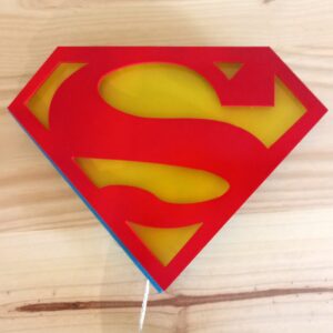Cartel PVC impreso Superman iluminación led