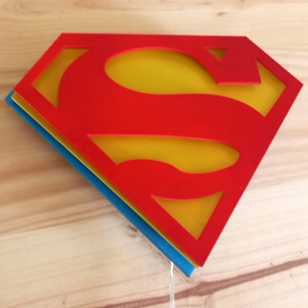 Cartel PVC impreso Superman iluminación led - Imagen 3