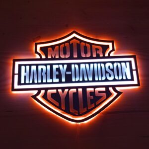 Cartel neon-led Harley Davidson