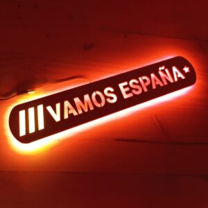 Letrero para ambientar partidos de fútbol selección Española