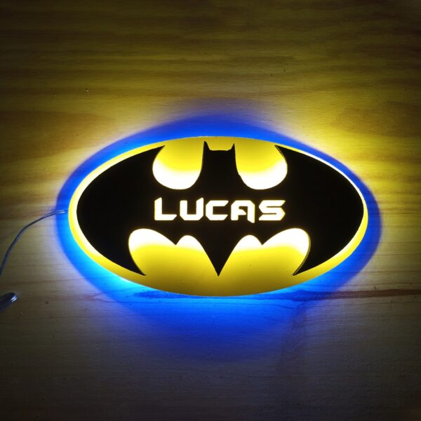 Cartel PVC impreso Batman con nombre