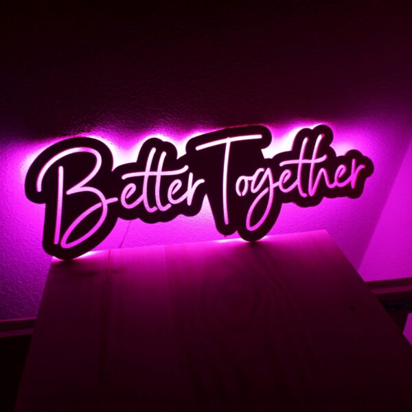 Cartel neon-led Better Together - Imagen 6